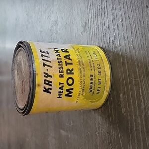 Vintage mortar kay-tite can